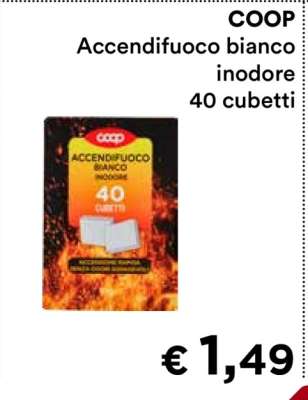 COOP Accendifuoco bianco inodore 40 cubetti