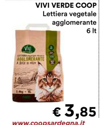 VIVI VERDE COOP Lettiera vegetale agglomerante