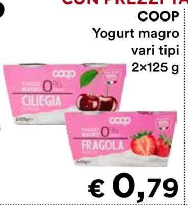 COOP Yogurt magro vari tipi
