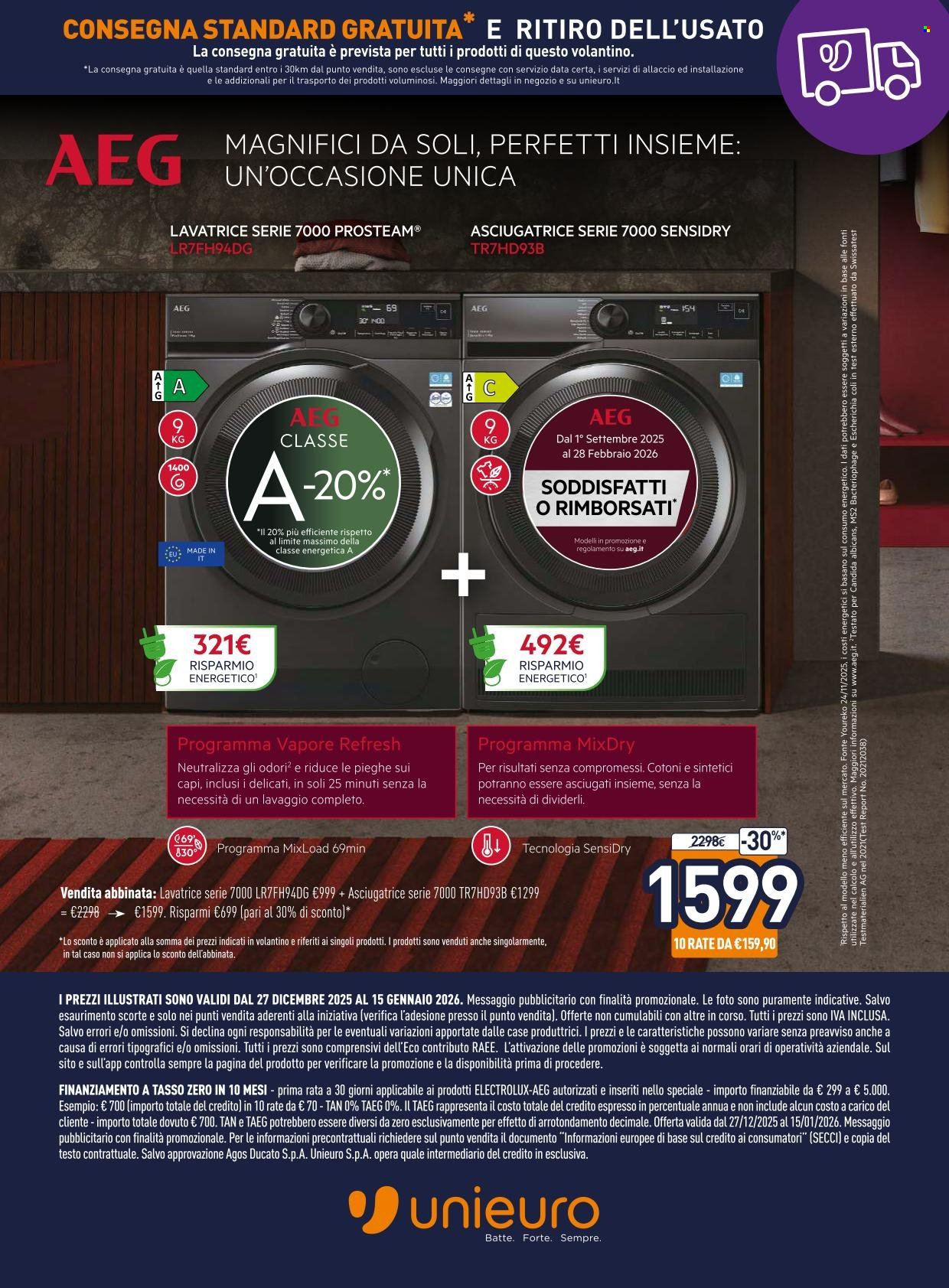 Volantino Unieuro - 27/12/2025 - 15/1/2026. Pagina 8