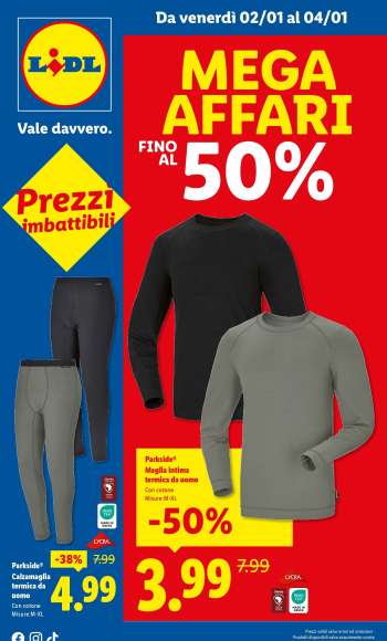 Volantino Lidl - 2/1/2026 - 4/1/2026.