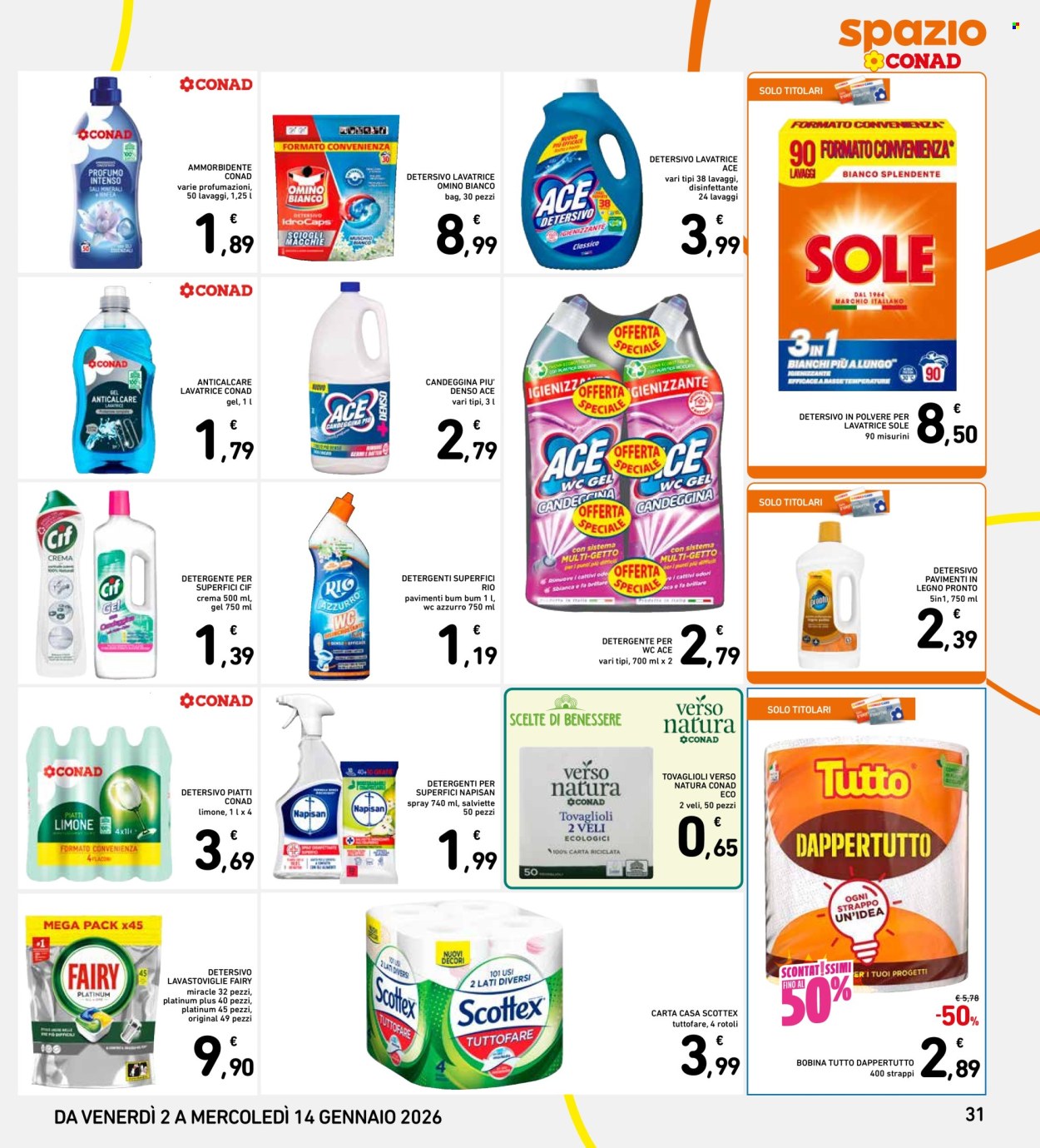 Volantino Spazio Conad - 2/1/2026 - 14/1/2026. Pagina 31