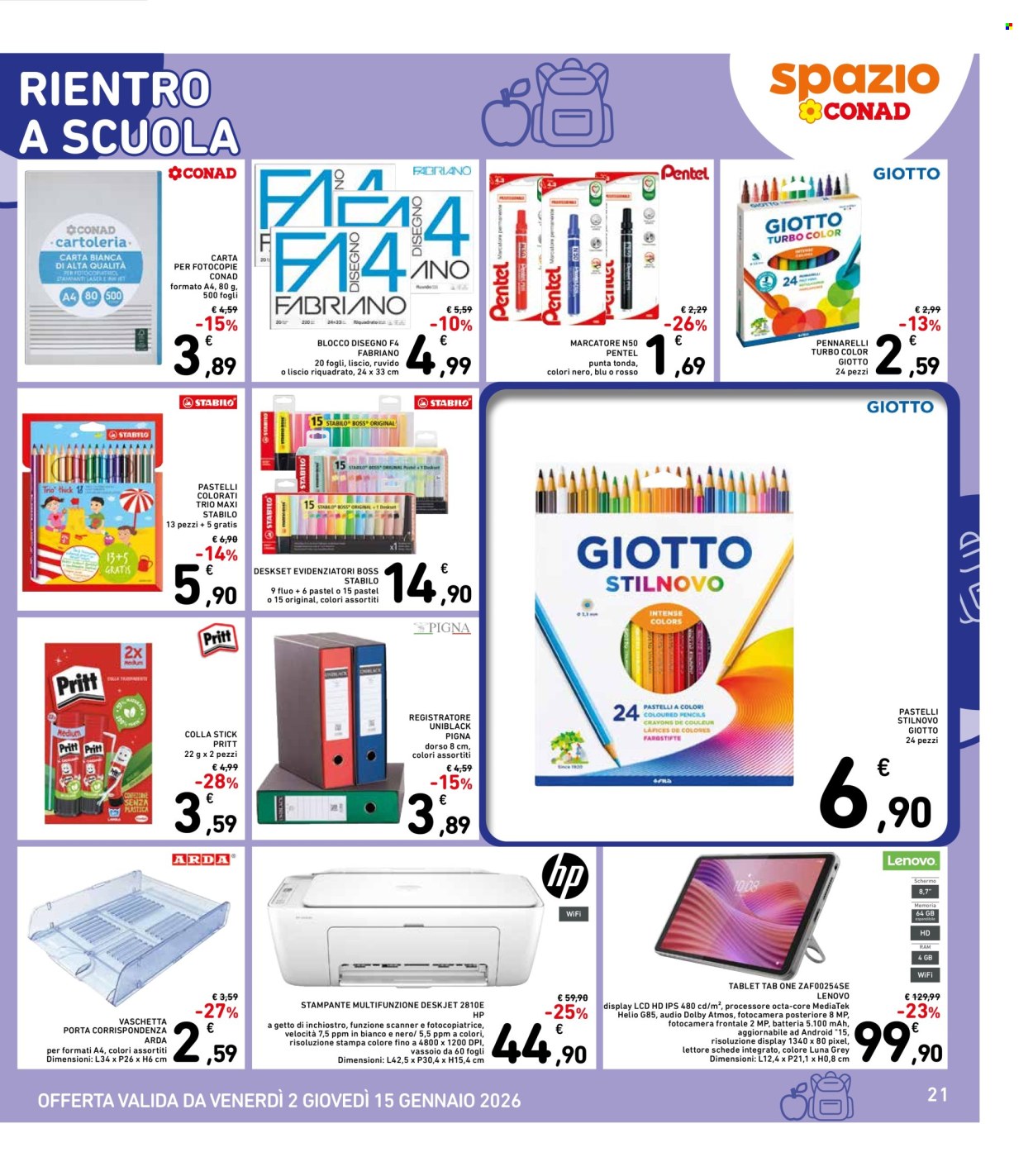 Volantino Spazio Conad - 2/1/2026 - 15/1/2026. Pagina 21