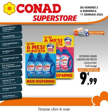 Volantino Conad Superstore - 2/1/2026 - 11/1/2026.