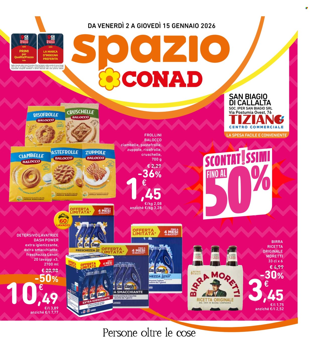Volantino Spazio Conad - 2/1/2026 - 15/1/2026. Pagina 1