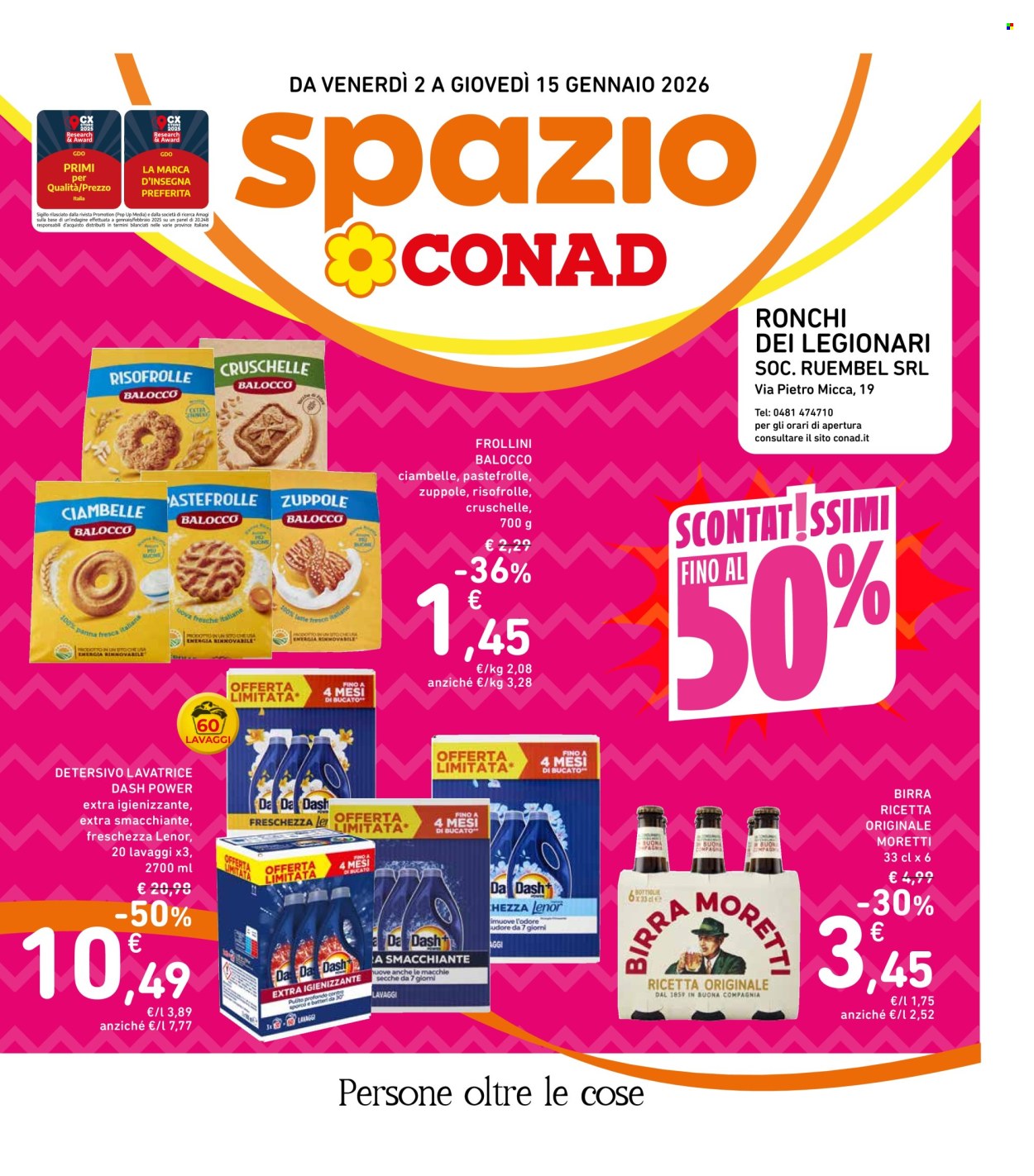 Volantino Spazio Conad - 2/1/2026 - 15/1/2026. Pagina 1