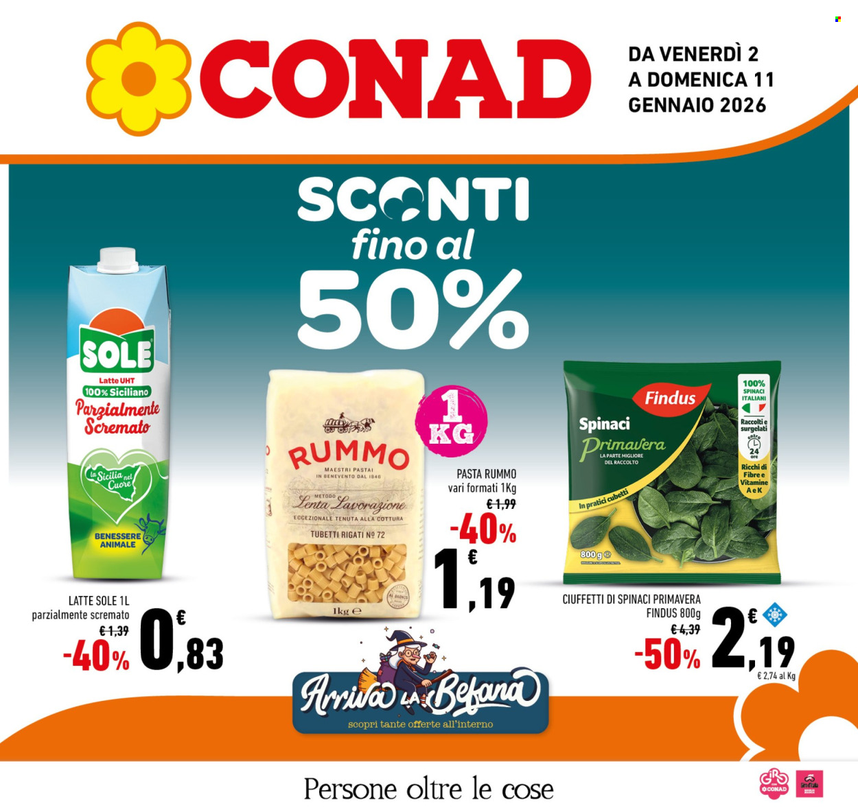 Volantino Conad - 2/1/2026 - 11/1/2026. Pagina 1