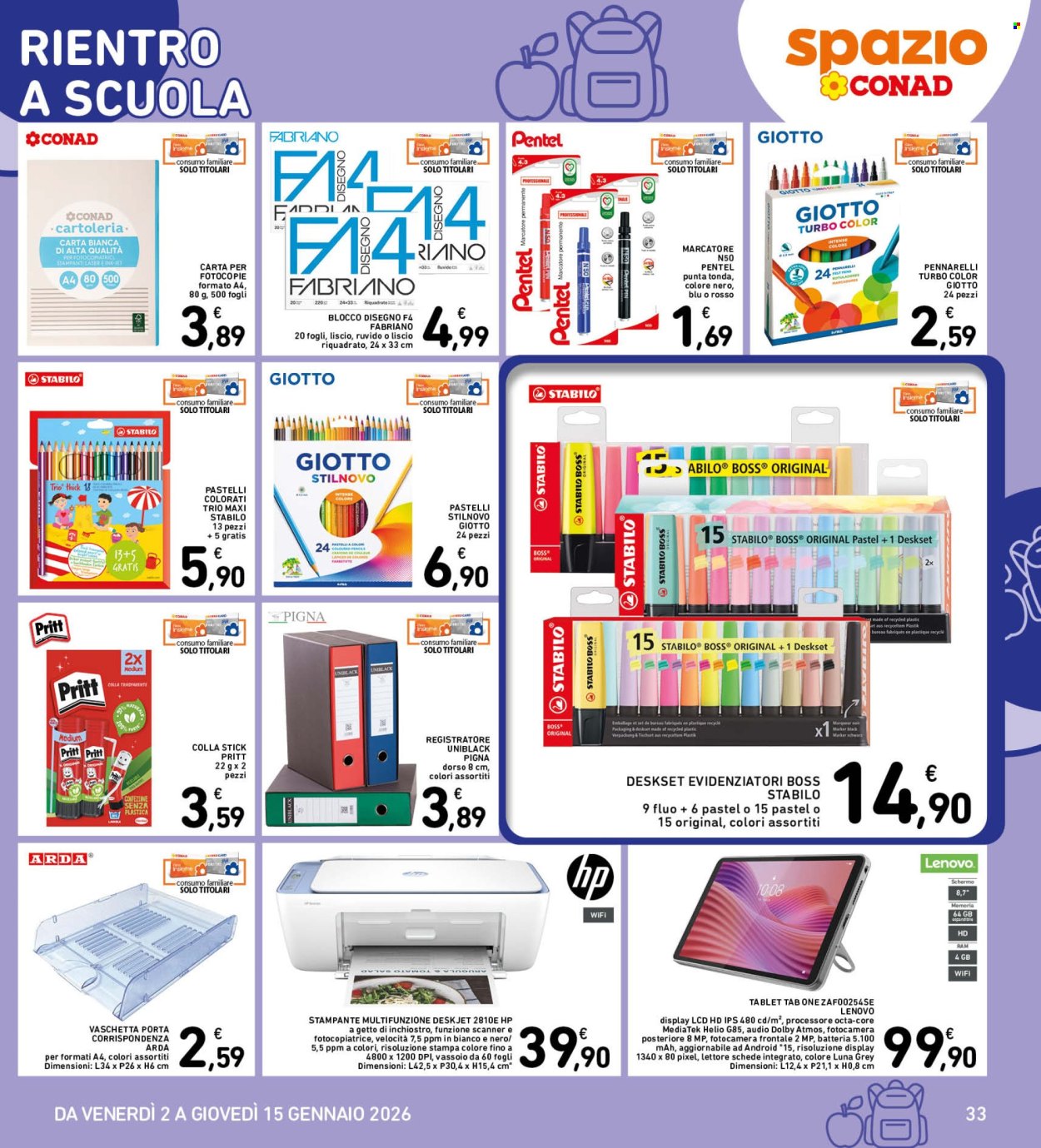 Volantino Spazio Conad - 2/1/2026 - 15/1/2026. Pagina 33