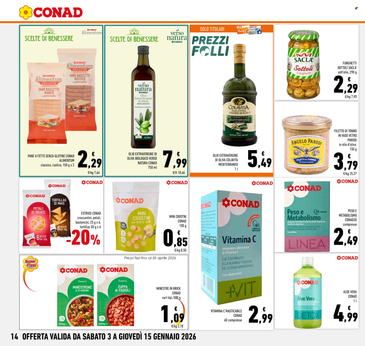 Volantino Conad - 3/1/2026 - 15/1/2026. Pagina 14