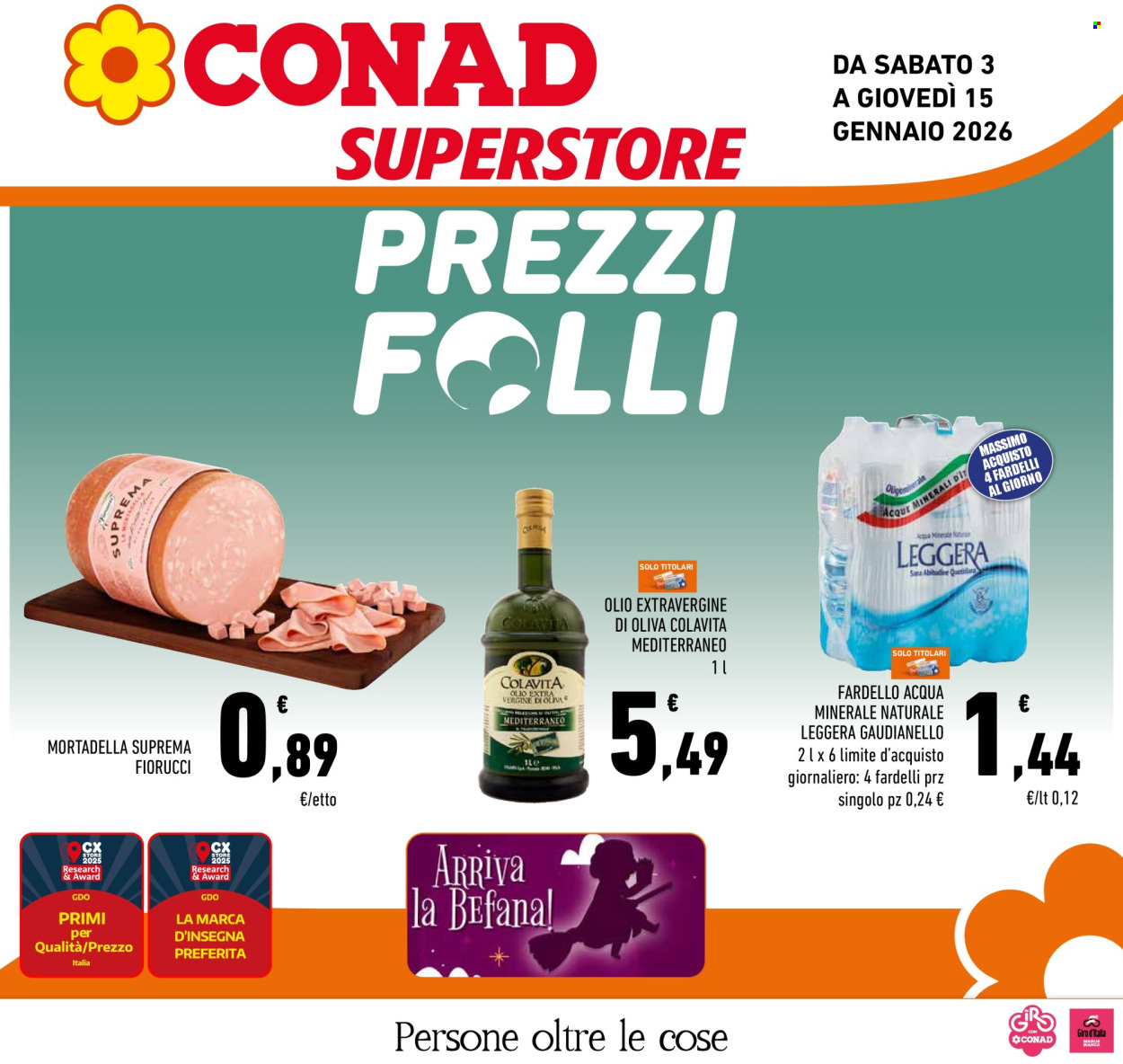 Volantino Conad Superstore - 3/1/2026 - 15/1/2026. Pagina 1