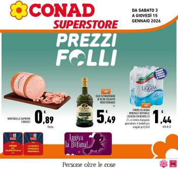 Volantino Conad Superstore - 3/1/2026 - 15/1/2026.