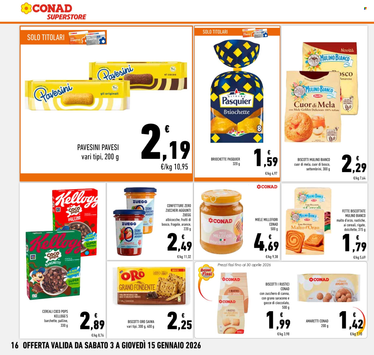 Volantino Conad Superstore - 3/1/2026 - 15/1/2026. Pagina 16
