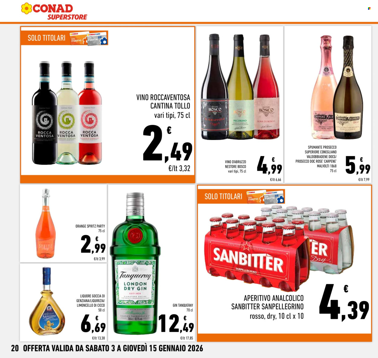 Volantino Conad Superstore - 3/1/2026 - 15/1/2026. Pagina 20