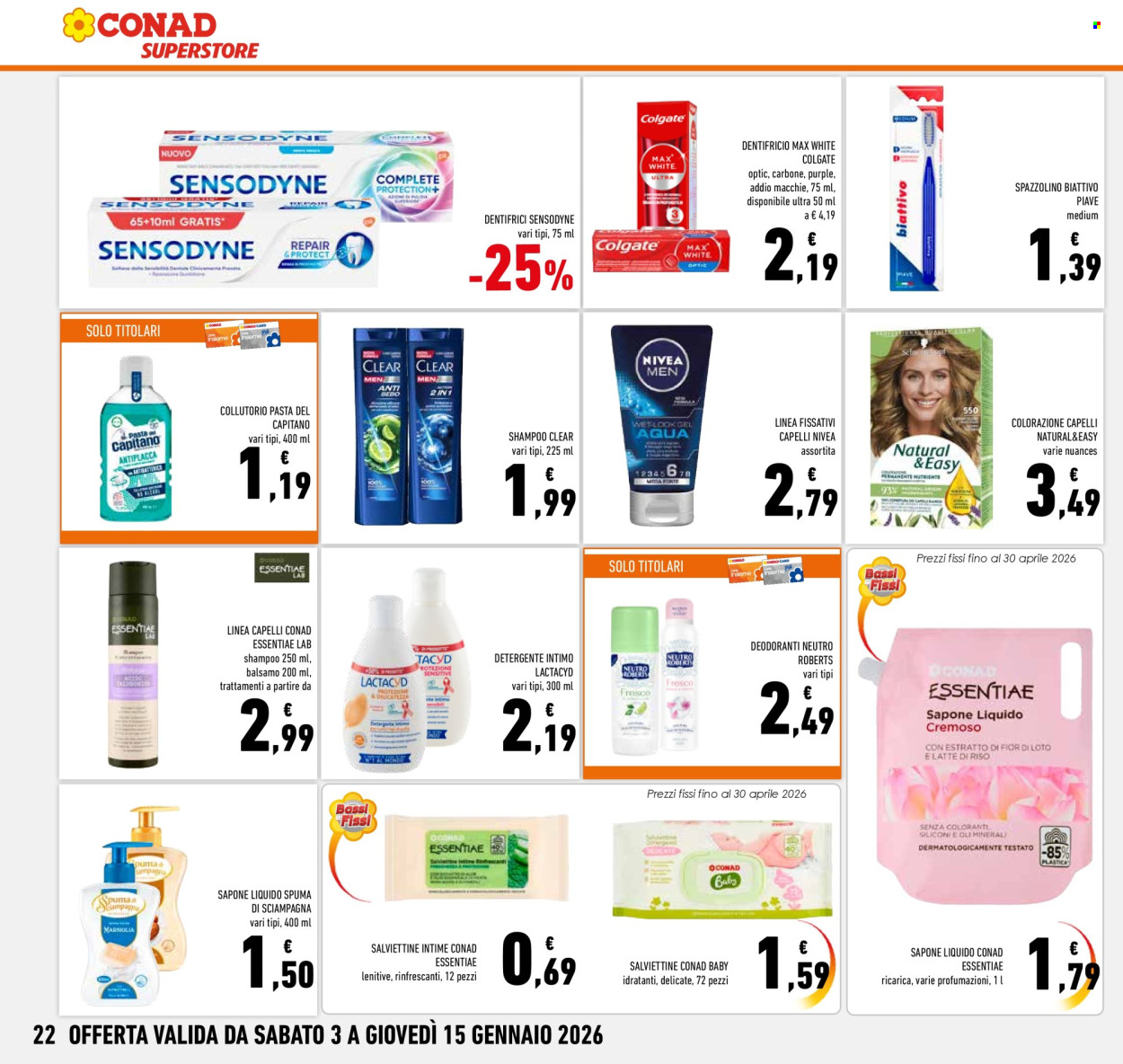 Volantino Conad Superstore - 3/1/2026 - 15/1/2026. Pagina 22