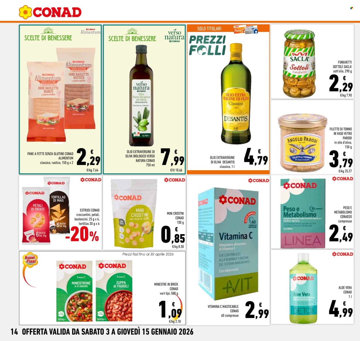 Volantino Conad - 3/1/2026 - 15/1/2026. Pagina 14
