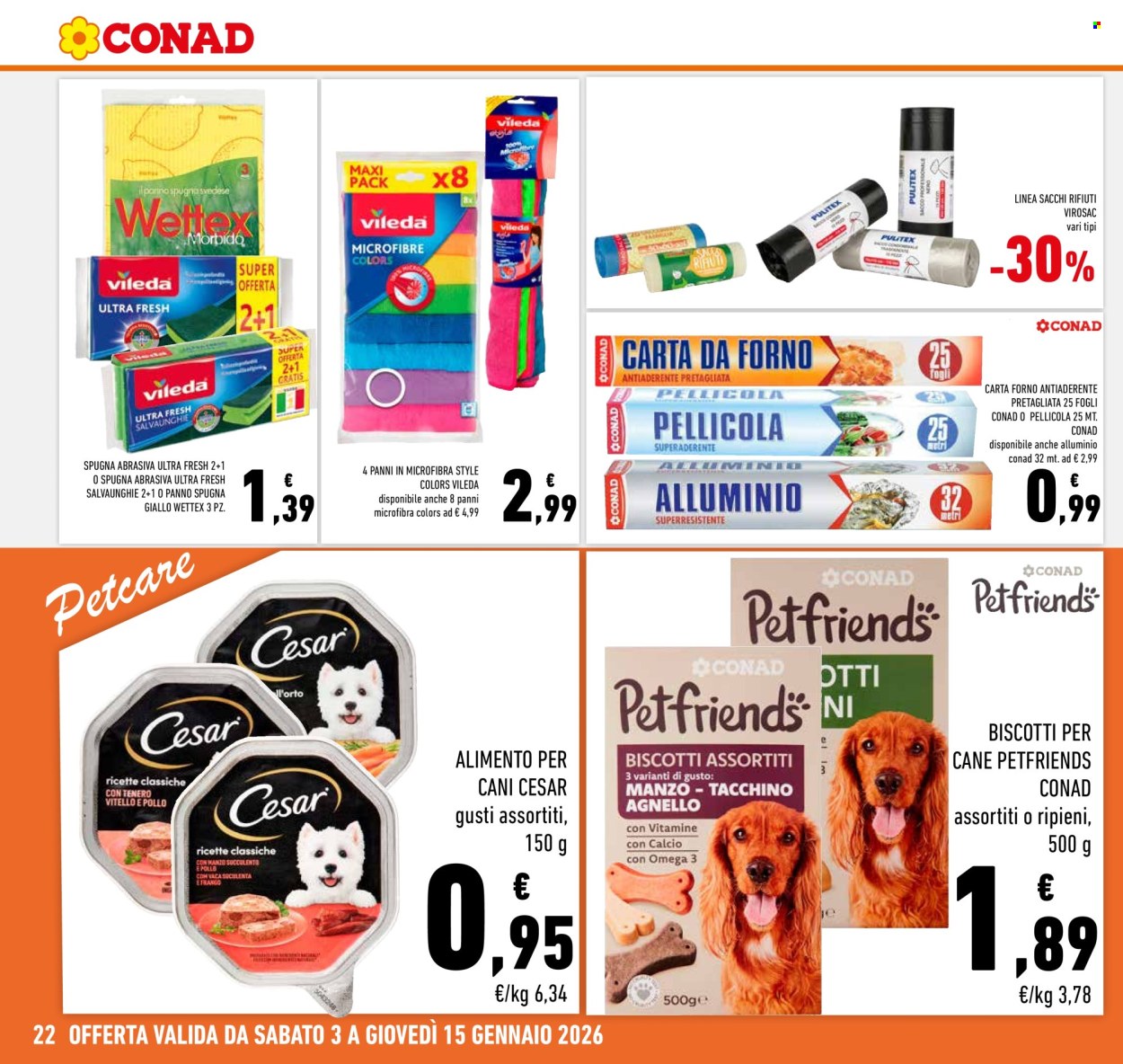 Volantino Conad - 3/1/2026 - 15/1/2026. Pagina 22