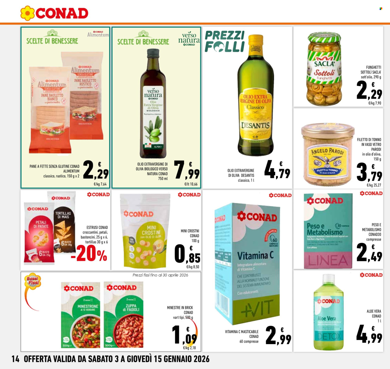 Volantino Conad - 3/1/2026 - 15/1/2026. Pagina 14