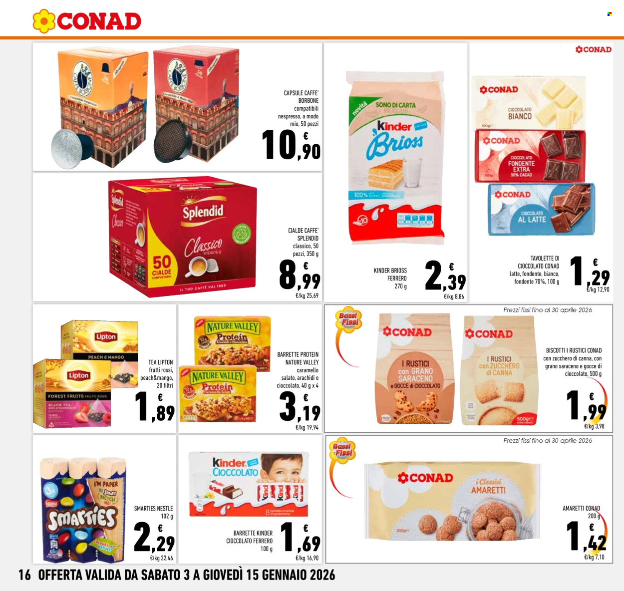 Volantino Conad - 3/1/2026 - 15/1/2026. Pagina 16