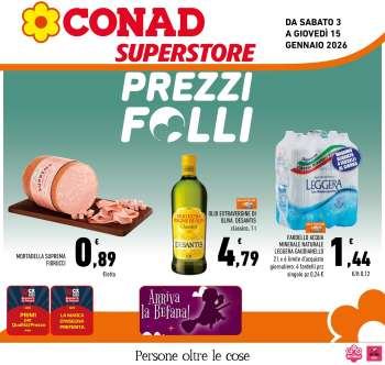 Volantino Conad Superstore - 3/1/2026 - 15/1/2026.