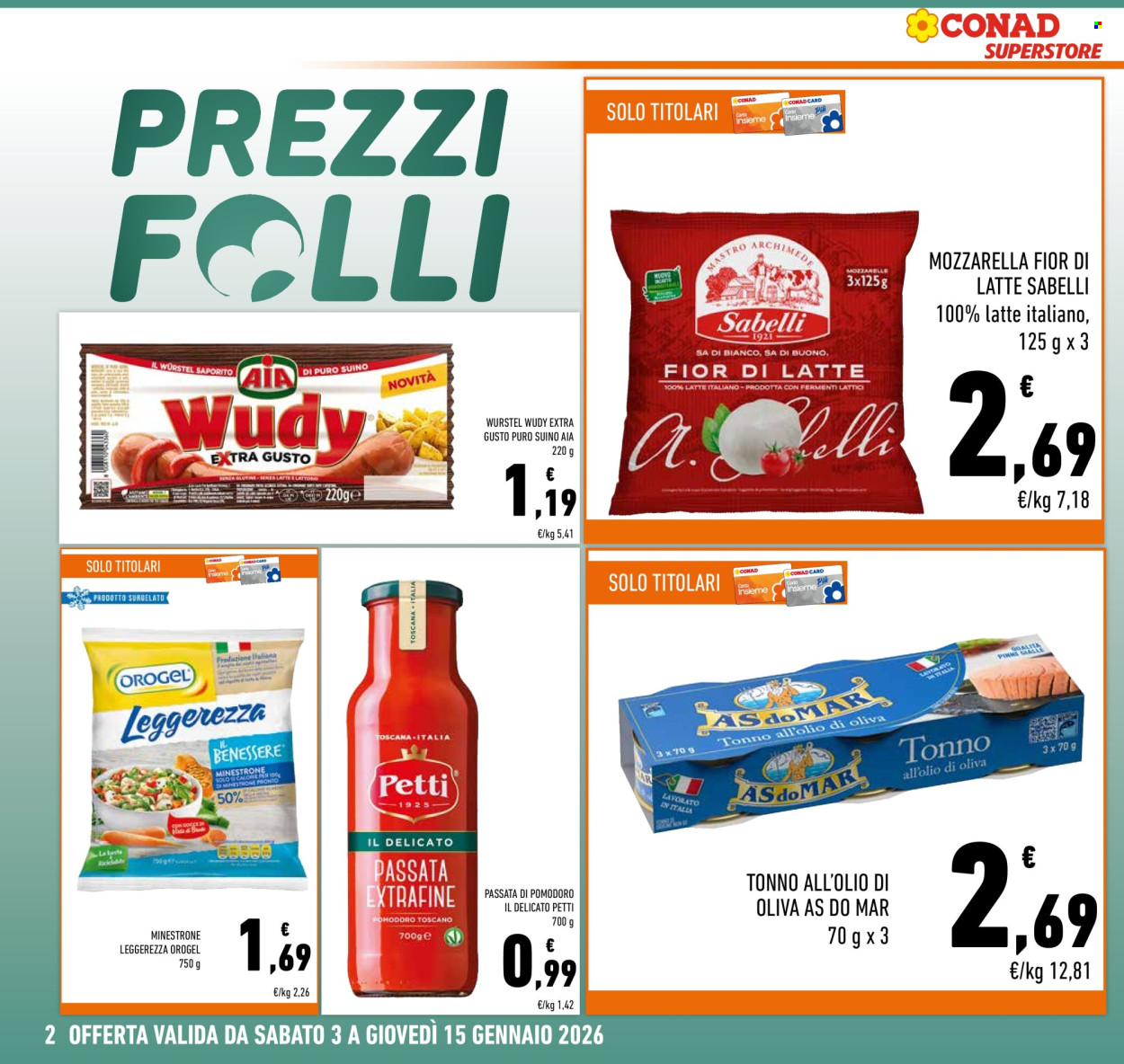 Volantino Conad Superstore - 3/1/2026 - 15/1/2026. Pagina 2