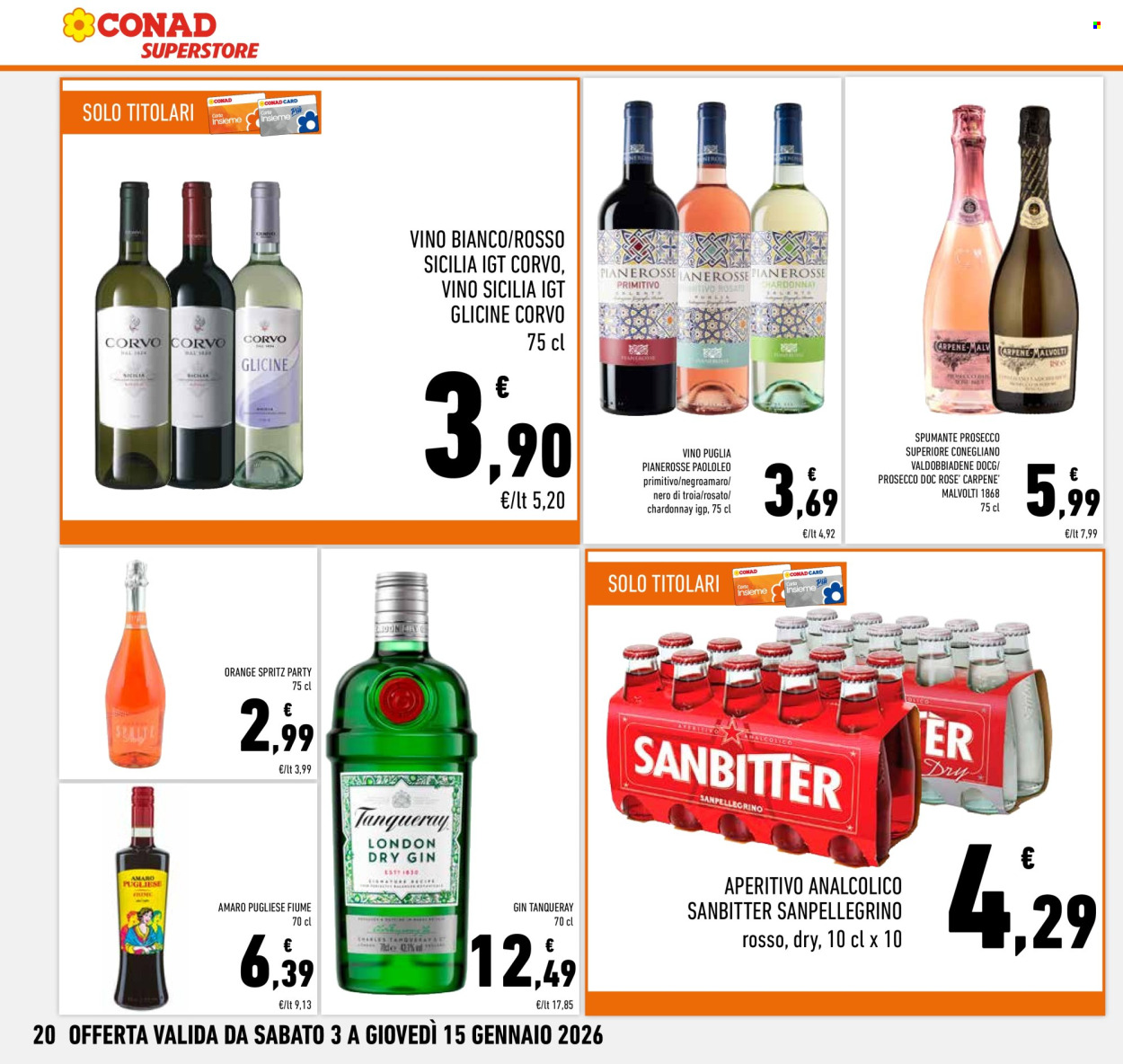 Volantino Conad Superstore - 3/1/2026 - 15/1/2026. Pagina 20