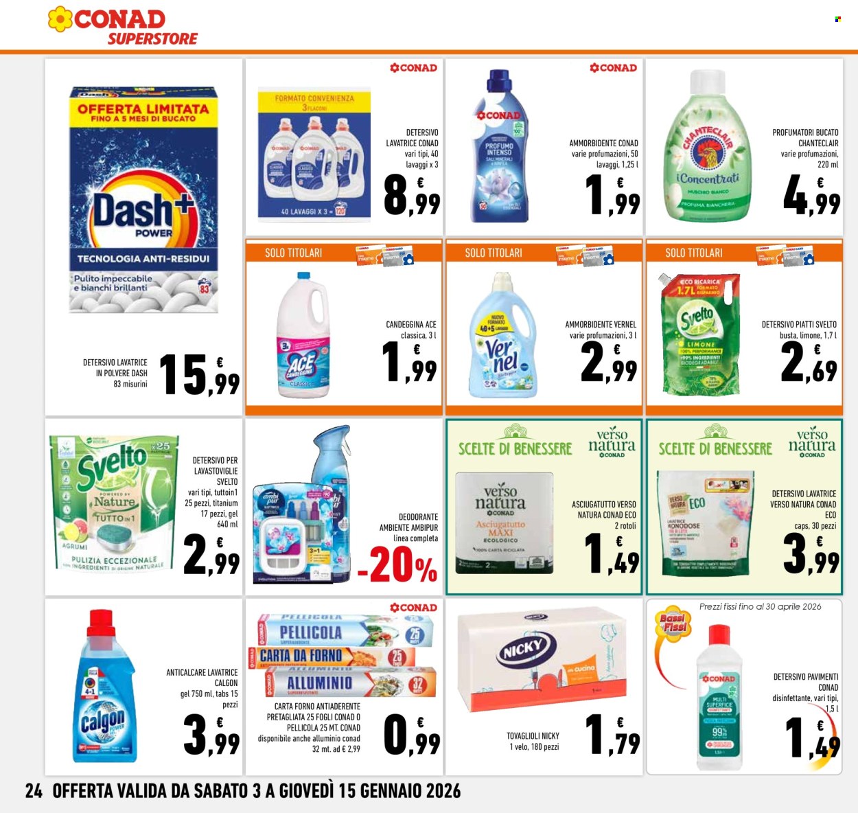 Volantino Conad Superstore - 3/1/2026 - 15/1/2026. Pagina 24