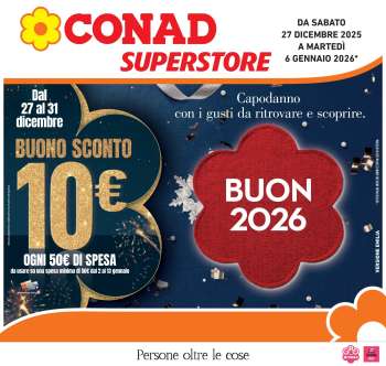Volantino Conad Superstore - 27/12/2025 - 6/1/2026.