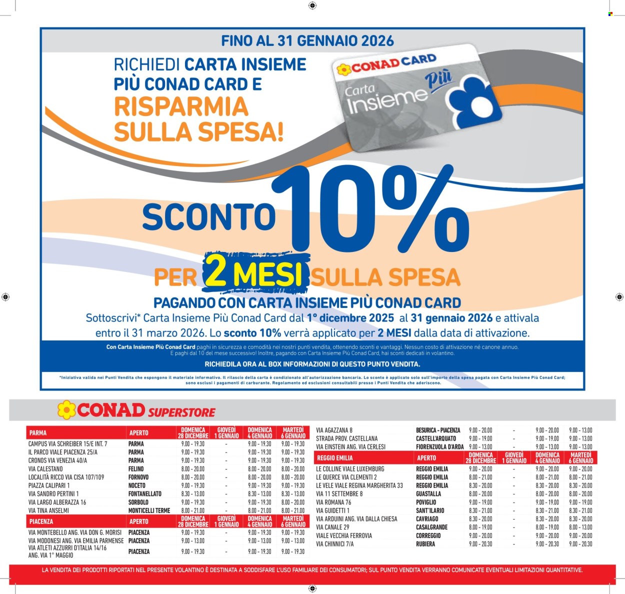 Volantino Conad Superstore - 27/12/2025 - 6/1/2026. Pagina 46