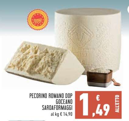 Pecorino Romano DOP Goceano Sardafromaggi