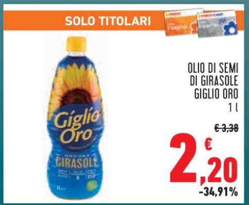 Olio di Semi di Girasole Giglio Oro