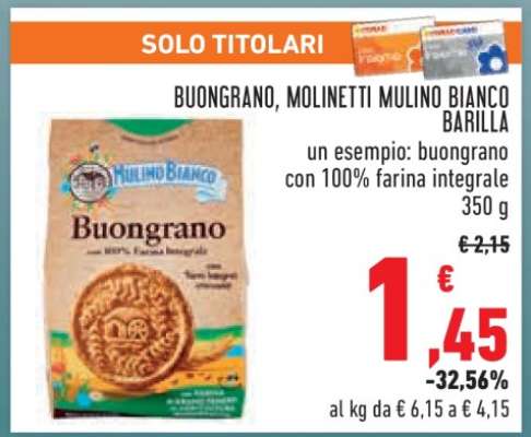 BUONGRANO, MOLINETTI MULINO BIANCO BARILLA