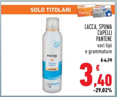 LACCA, SPUMA CAPELLI PANTENE