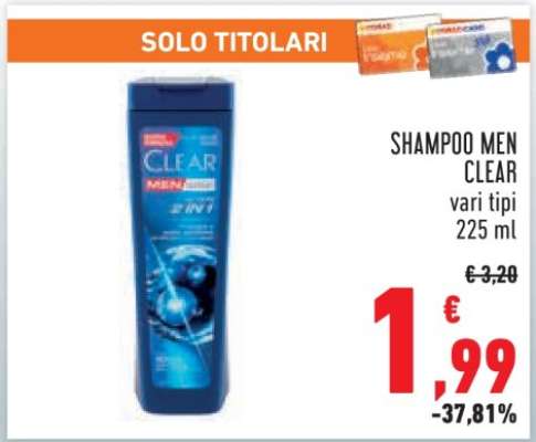 SHAMPOO MEN CLEAR