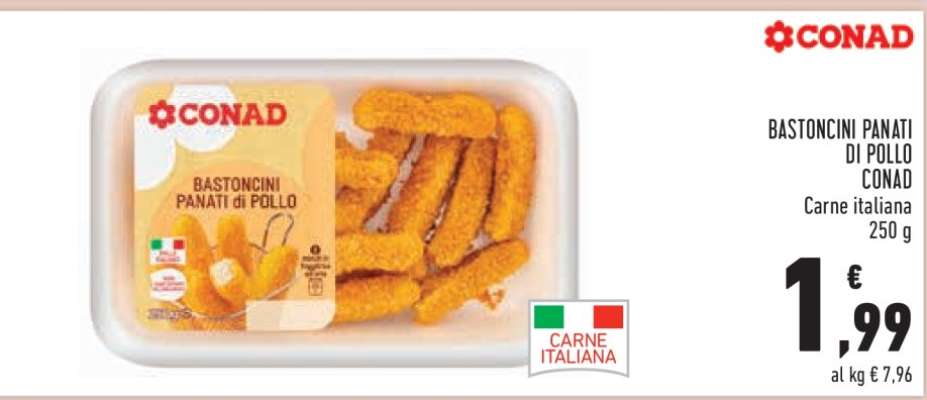 BASTONCINI PANATI DI POLLO CONAD