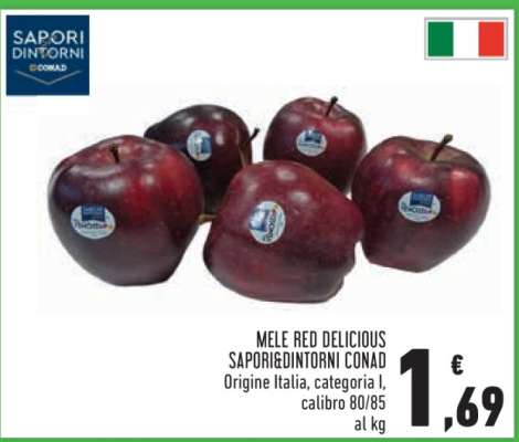 Mele Red Delicious Sapori&Dintorni Conad