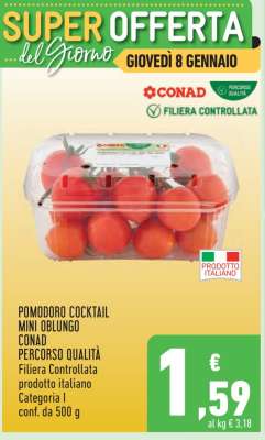 Pomodoro Cocktail Mini Oblungo