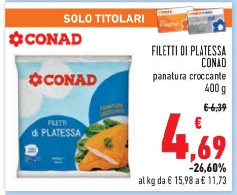 Filetti di Platessa Conad