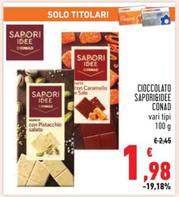 CIOCCOLATO SAPORIDEIDEA CONAD