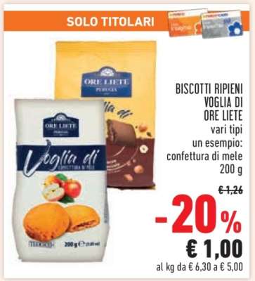 Biscotti Ripieni Voglia di Ore Liete