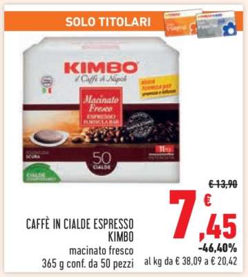 CAFFÈ IN CIALDE ESPRESSO KIMBO