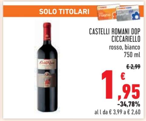 CASTELLI ROMANI DOP CICCARIELLO