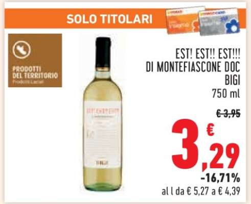 Est! Est!! Est!!! di Montefiascone DOC Bigi