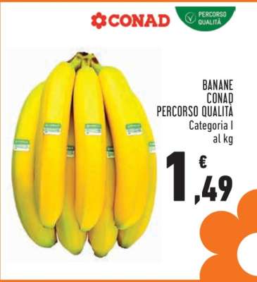 Banane Conad Percorso Qualità