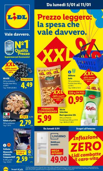Volantino Lidl - 5/1/2026 - 11/1/2026.