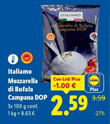Italiamo Mozzarella di Bufala Campana DOP