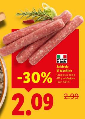 Salsiccia di tacchino