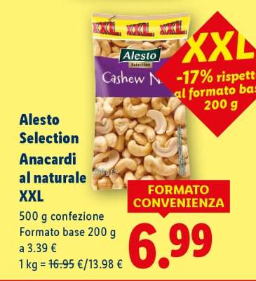 Alesto Selection Anacardi al naturale XXL
