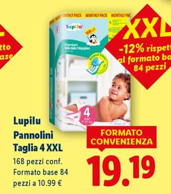Lupilu Pannolini Taglia 4 XXL