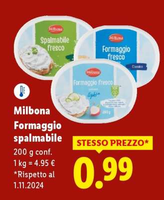 Milbona Formaggio spalmabile