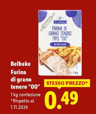 Belbake Farina di grano tenero “00”